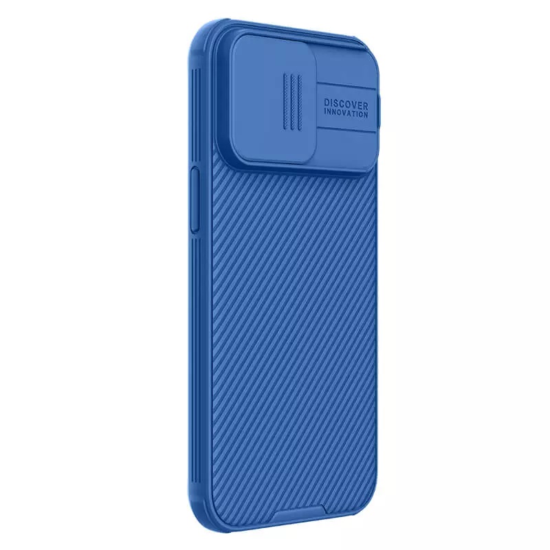 Apple iPhone 15 Pro Max Nillkin camshield pro kameravédős hátlap tok (Kék)