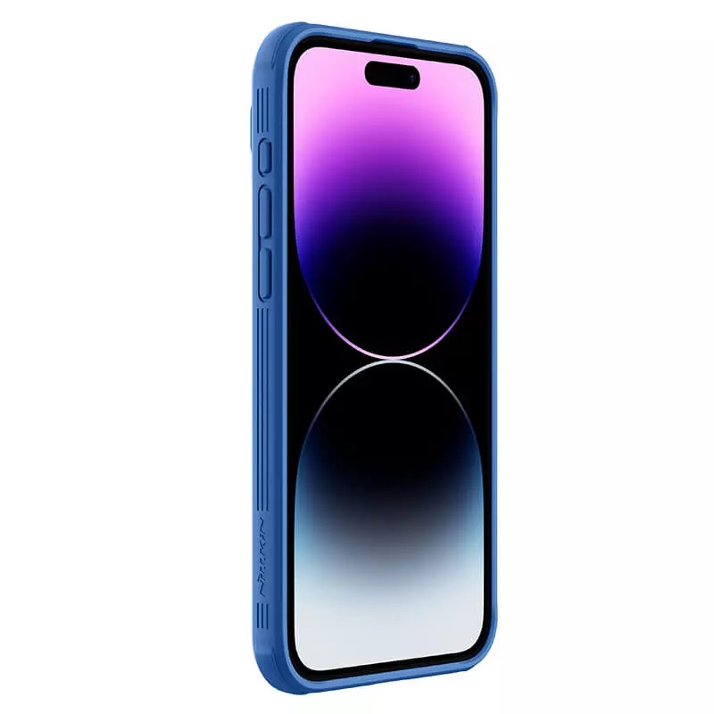Apple iPhone 15 Pro Max Nillkin camshield pro kameravédős hátlap tok (Kék)