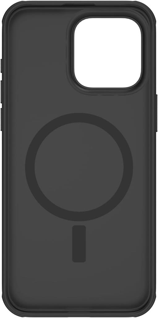Apple iPhone 15 Pro Max Nillkin Super frosted shield pro magsafe strapabíró hátlap tok (Fekete)