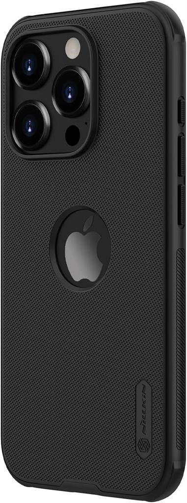 Apple iPhone 15 Pro Max Nillkin Super frosted shield pro strapabíró hátlap tok (Fekete)