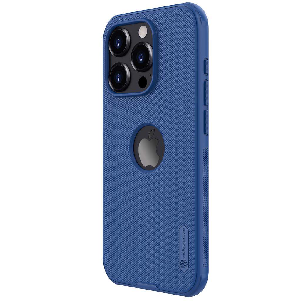 Apple iPhone 15 Pro Max Nillkin Super frosted shield pro strapabíró hátlap tok (Kék)