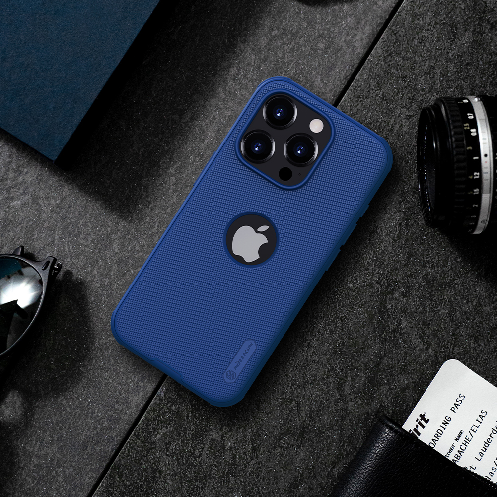 Apple iPhone 15 Pro Max Nillkin Super frosted shield pro strapabíró hátlap tok (Szürke)