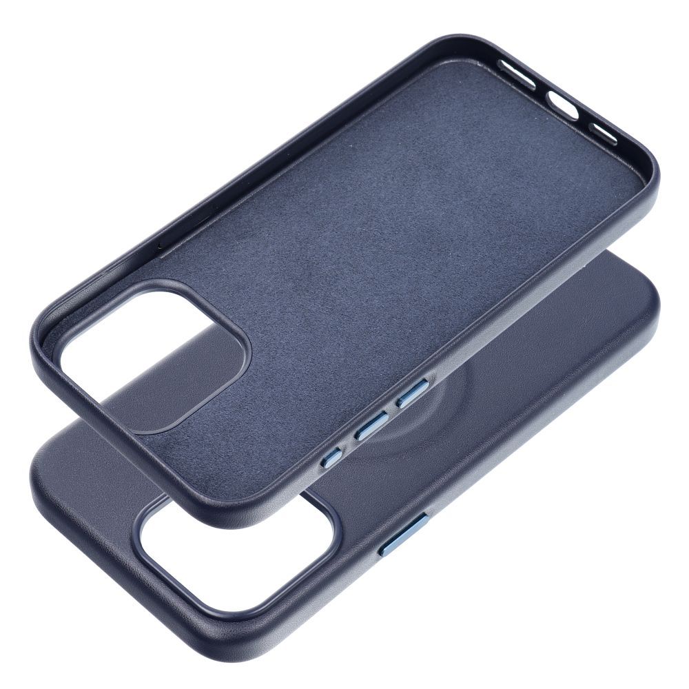 Apple iPhone 15 Pro Max Roar Leather magsafe hátlap tok (Kék)