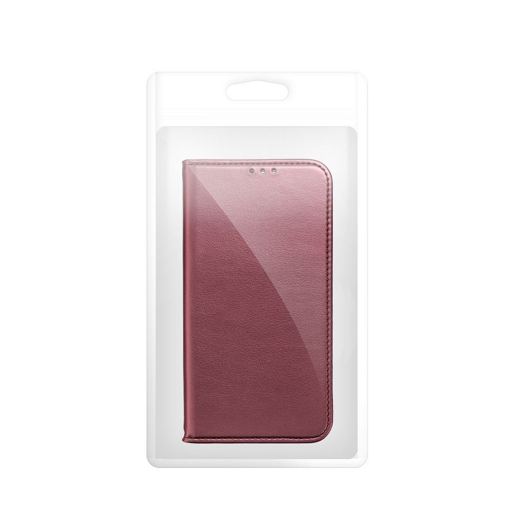 Apple iPhone 15 Pro Max smart magneto mágneses notesz tok (Bordó)