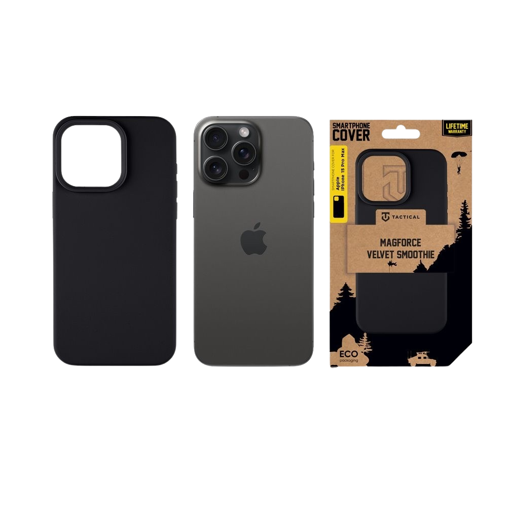 Apple iPhone 15 Pro Max Tactical MagForce Velvet Smoothie tok (Szürke)