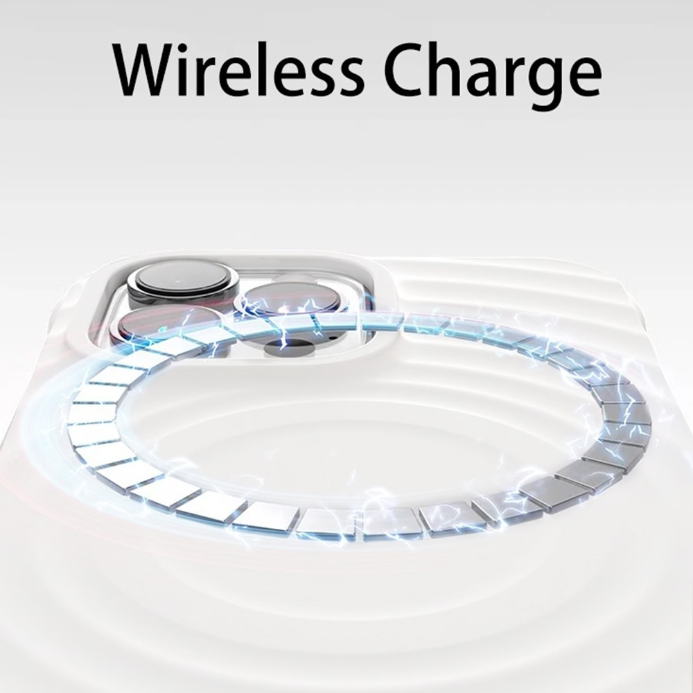 Apple iPhone 15 Pro Max Tel Protect Wave magsafe hátlap tok (Fehér)