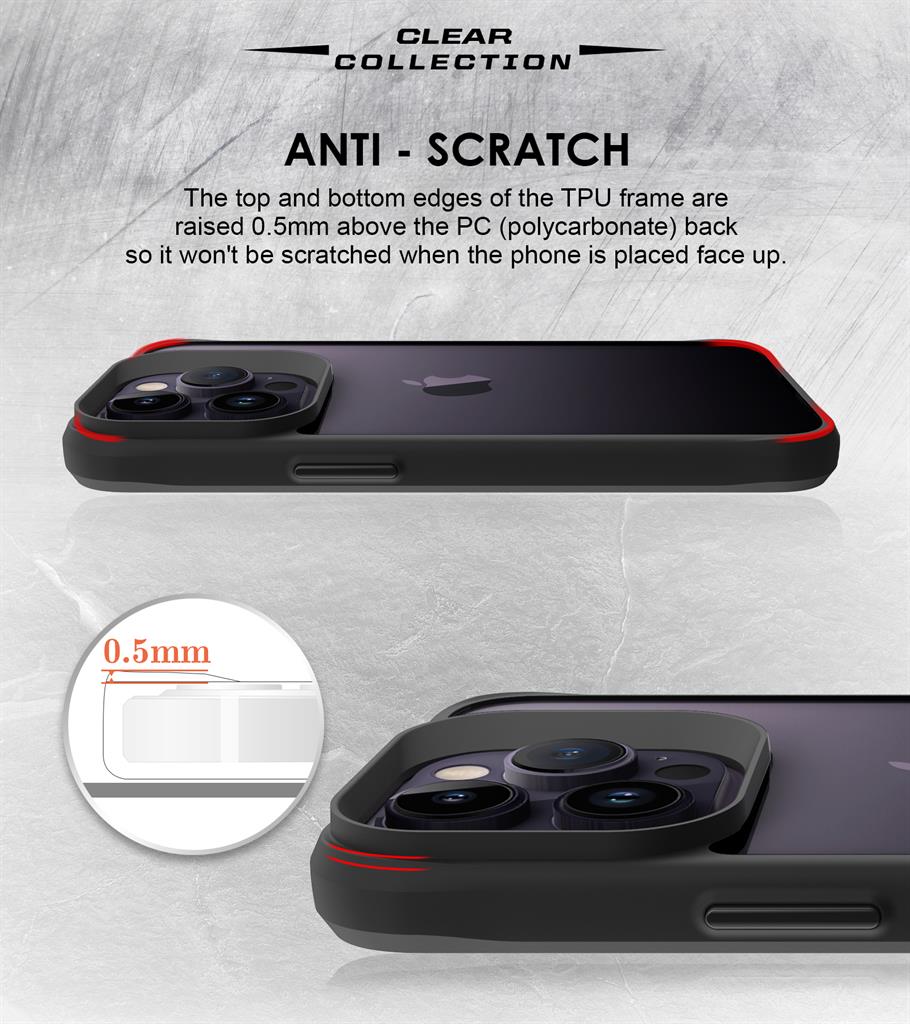 Apple iPhone 15 Pro Max TOKO Combat X mode Frost hátlap tok (Fekete)