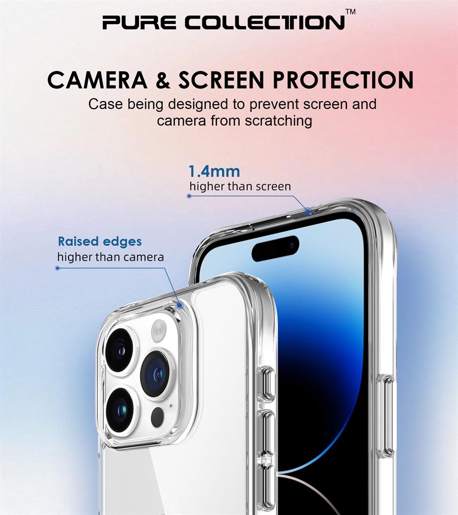 Apple iPhone 15 Pro Max TOKO Pure hátlap tok (Átlátszó)