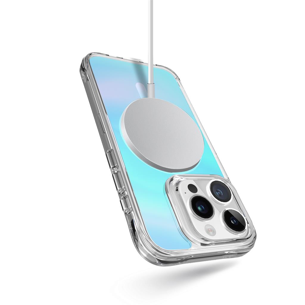 Apple iPhone 15 Pro Max TOKO Pure rainbow magsafe hátlap tok (Kék)
