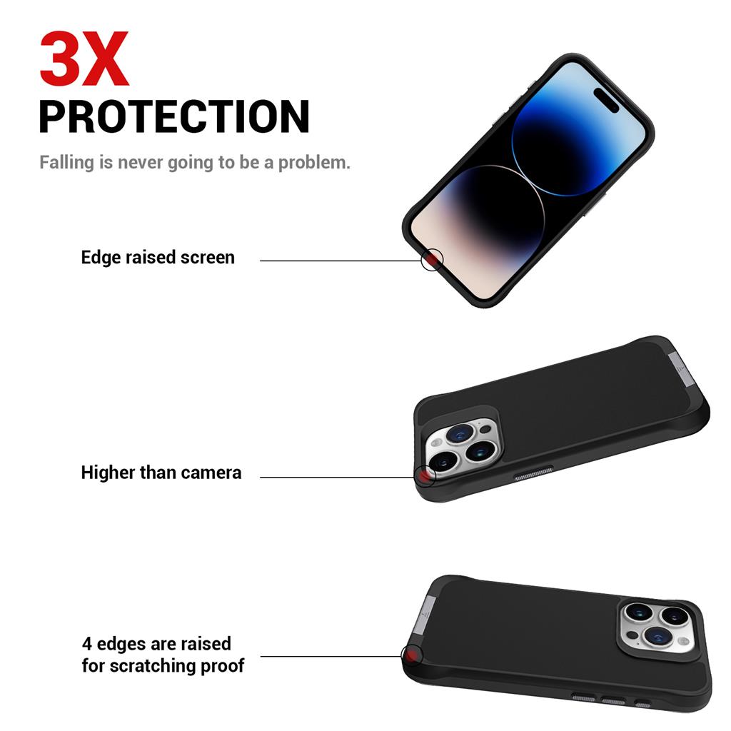 Apple iPhone 15 Pro Max TOKO Taurustar magsafe hátlap tok (Fekete)