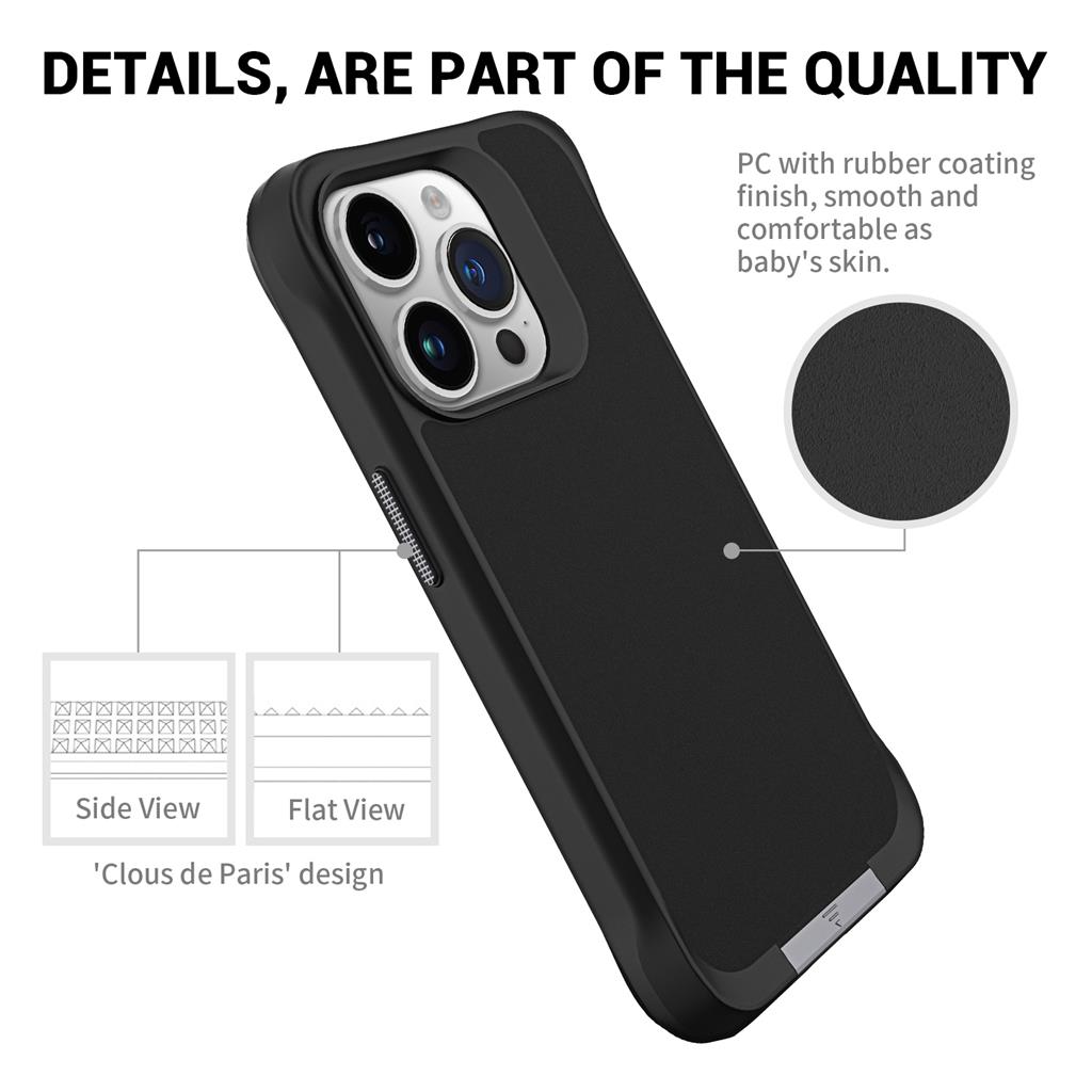 Apple iPhone 15 Pro Max TOKO Taurustar magsafe hátlap tok (Fekete)
