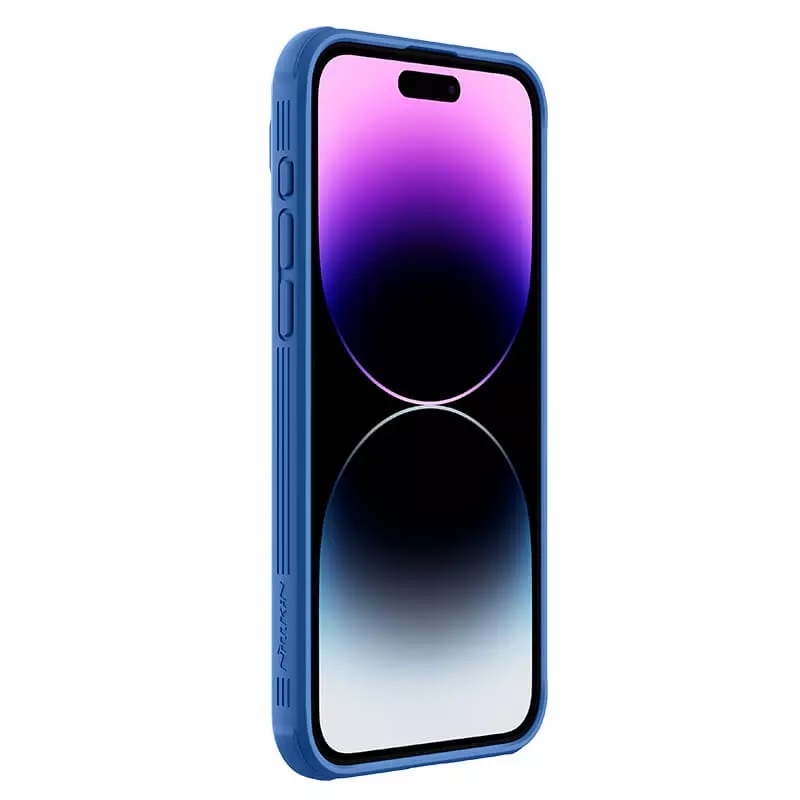 Apple iPhone 15 Pro Nillkin camshield pro magsafe hátlap tok kék