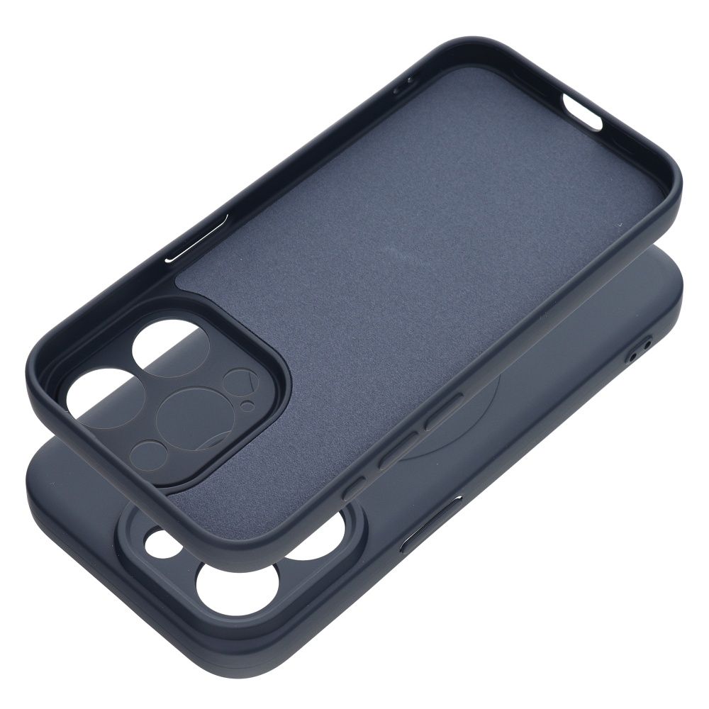 Apple iPhone 15 Pro Silicone mag cover magsafe hátlap tok (Kék titánium)