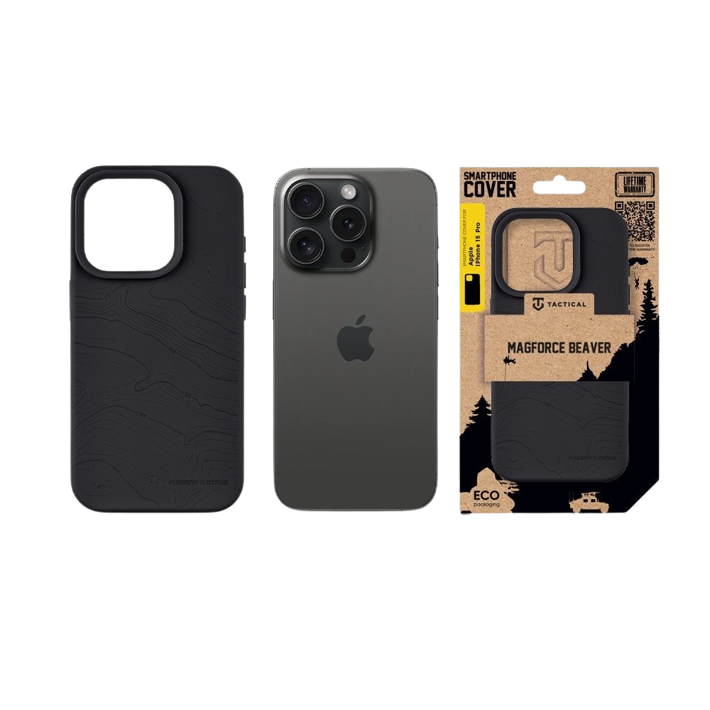 Apple iPhone 15 Pro Tactical MagForce Beaver tok (Szürke)