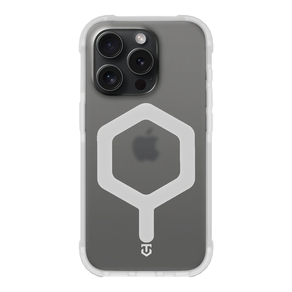 Apple iPhone 15 Pro Tactical MagForce Hexagon tok (Fehér)