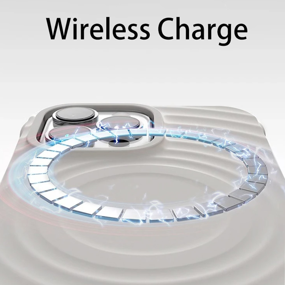 Apple iPhone 15 Pro Tel Protect Wave magsafe hátlap tok (Szürke)