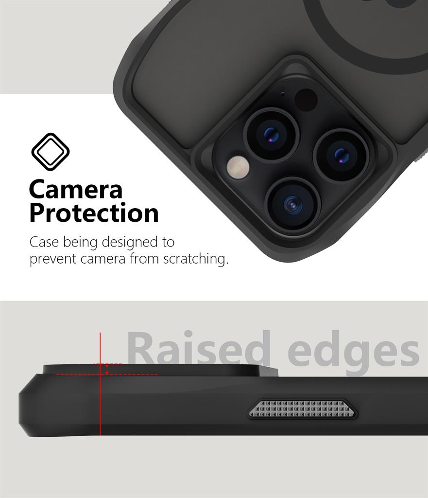 Apple iPhone 15 Pro TOKO Octagon magsafe hátlap tok (Fekete)