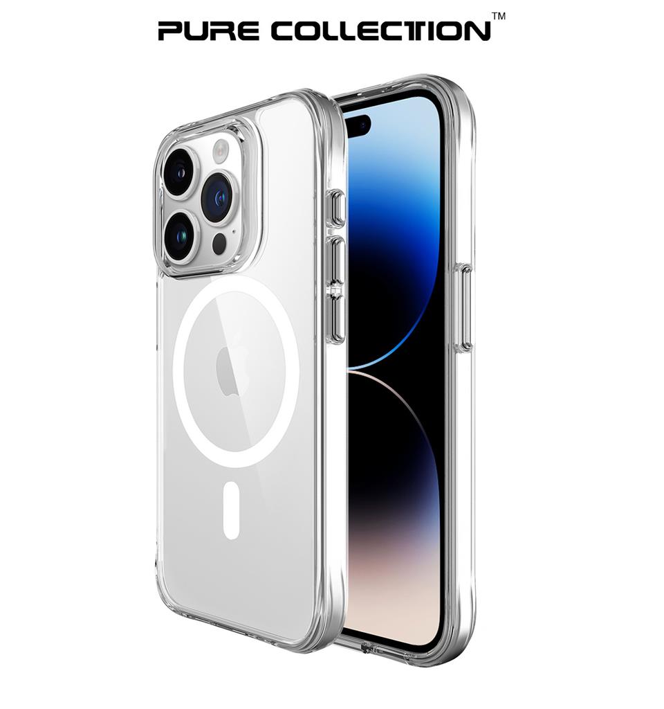 Apple iPhone 15 Pro TOKO Pure MagSafe hátlap tok (Átlátszó)