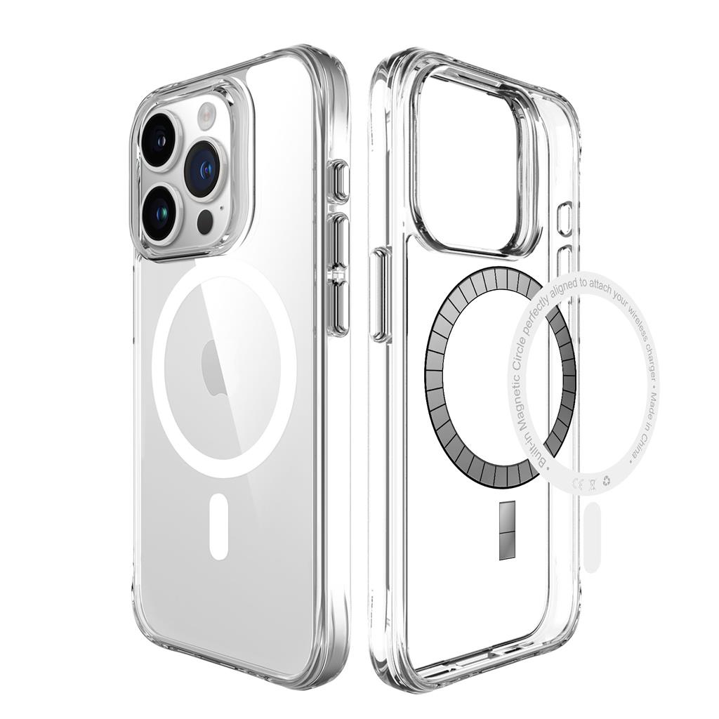 Apple iPhone 15 Pro TOKO Pure MagSafe hátlap tok (Átlátszó)
