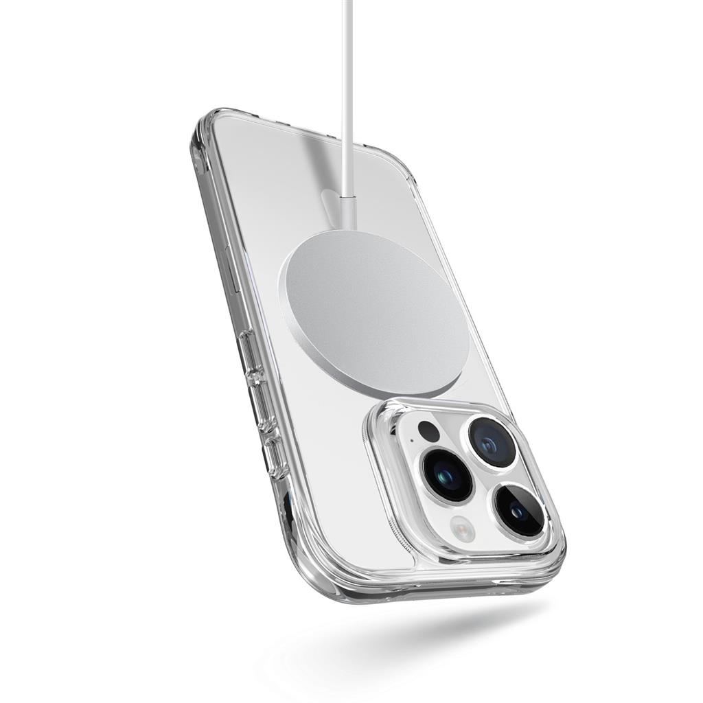 Apple iPhone 15 Pro TOKO Pure MagSafe hátlap tok (Átlátszó)