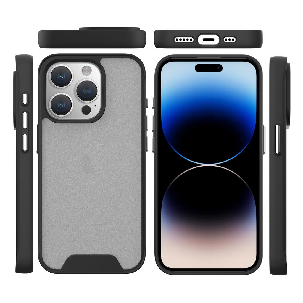 Apple iPhone 15 Pro TOKO Silk hátlap tok (Fekete)