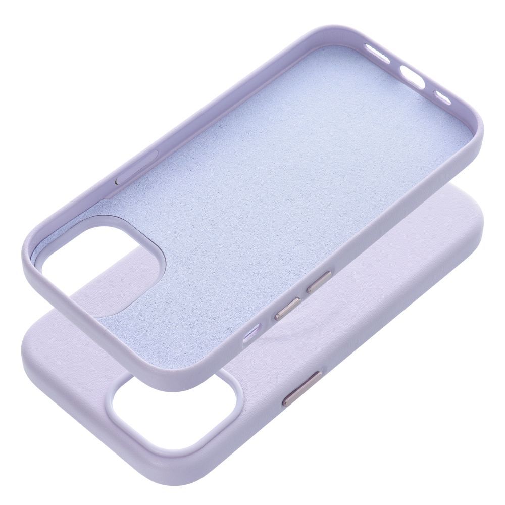 Apple iPhone 15 Roar Leather magsafe hátlap tok (Lila)