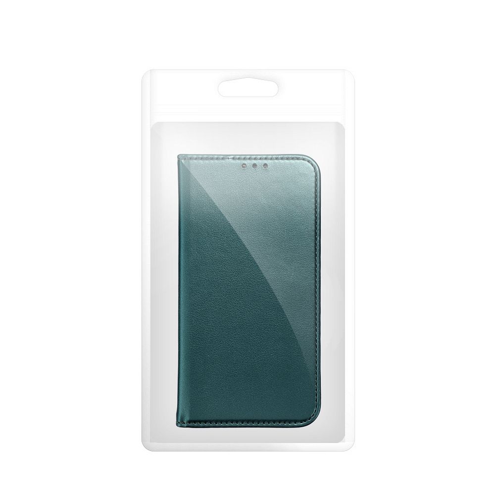 Apple iPhone 15 smart magneto mágneses notesz tok (Zöld)