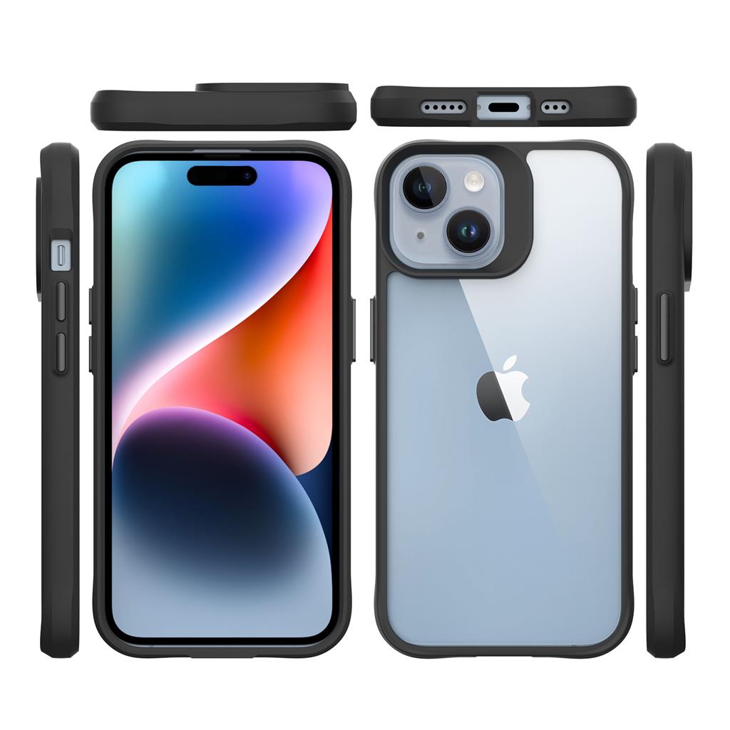 Apple iPhone 15 TOKO Combat X mode Frost hátlap tok (Fekete)