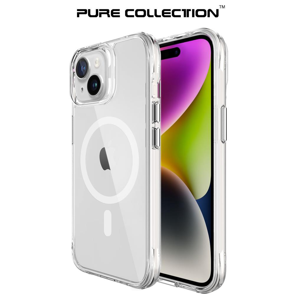 Apple iPhone 15 TOKO Pure MagSafe hátlap tok (Átlátszó)