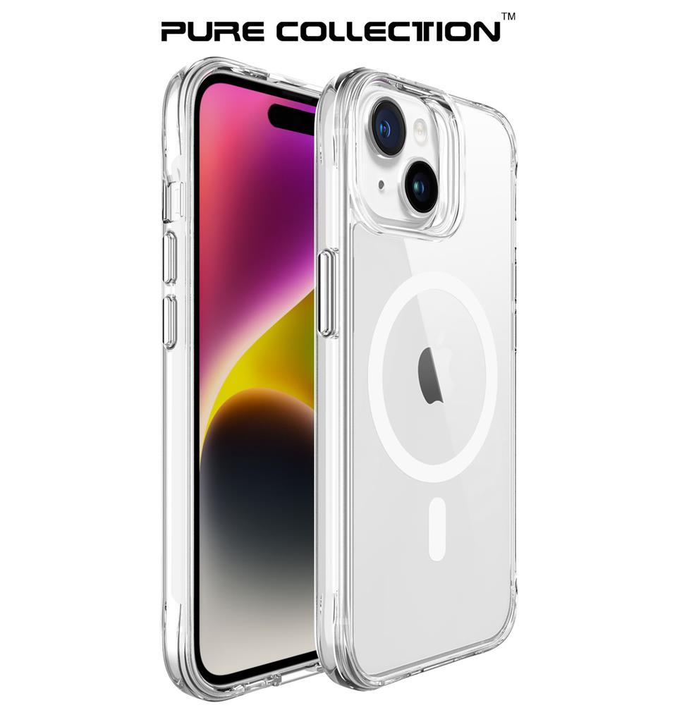 Apple iPhone 15 TOKO Pure MagSafe hátlap tok (Átlátszó)