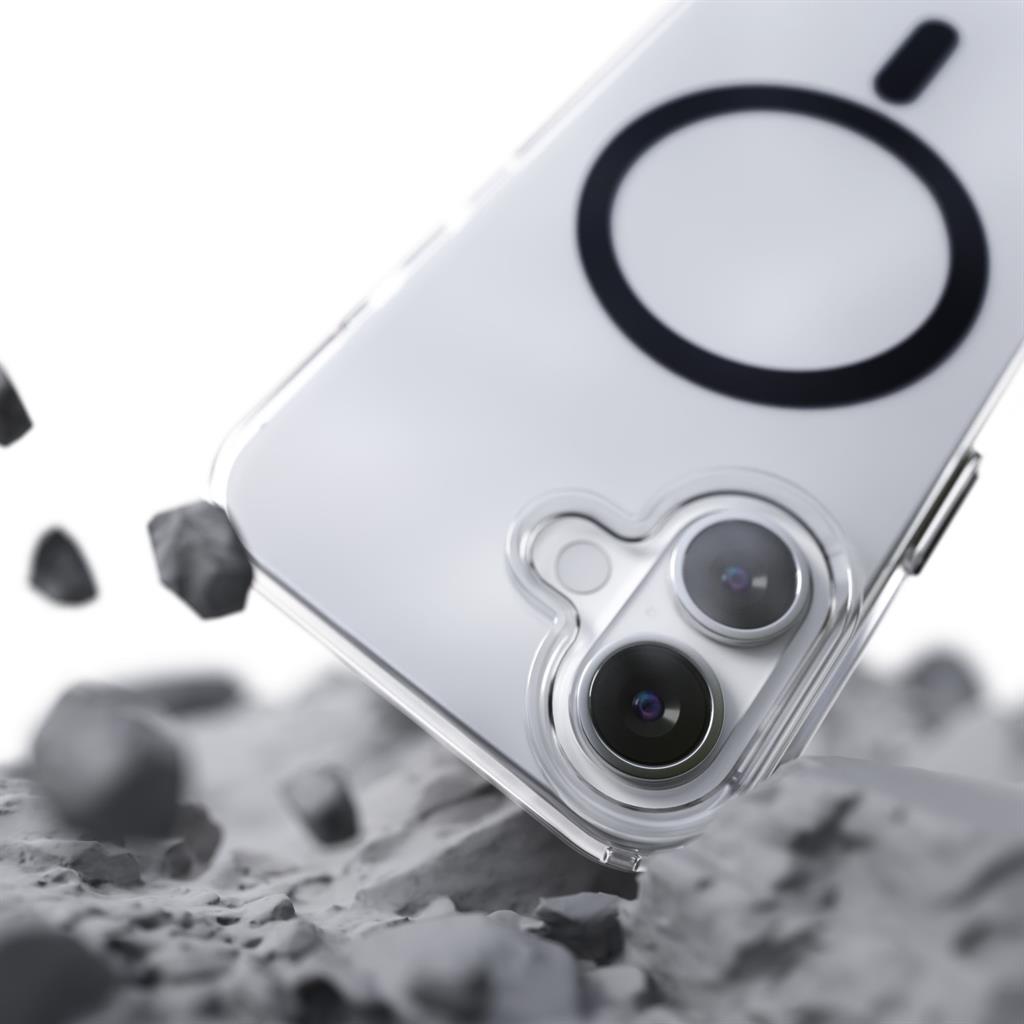 Apple iPhone 16 Etteri Color magsafe hátlap tok (Fekete)