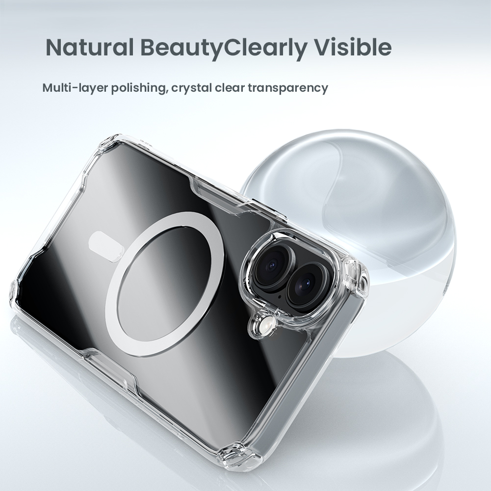 Apple iPhone 16 Nillkin nature pro magsafe hátlap tok (Kék)