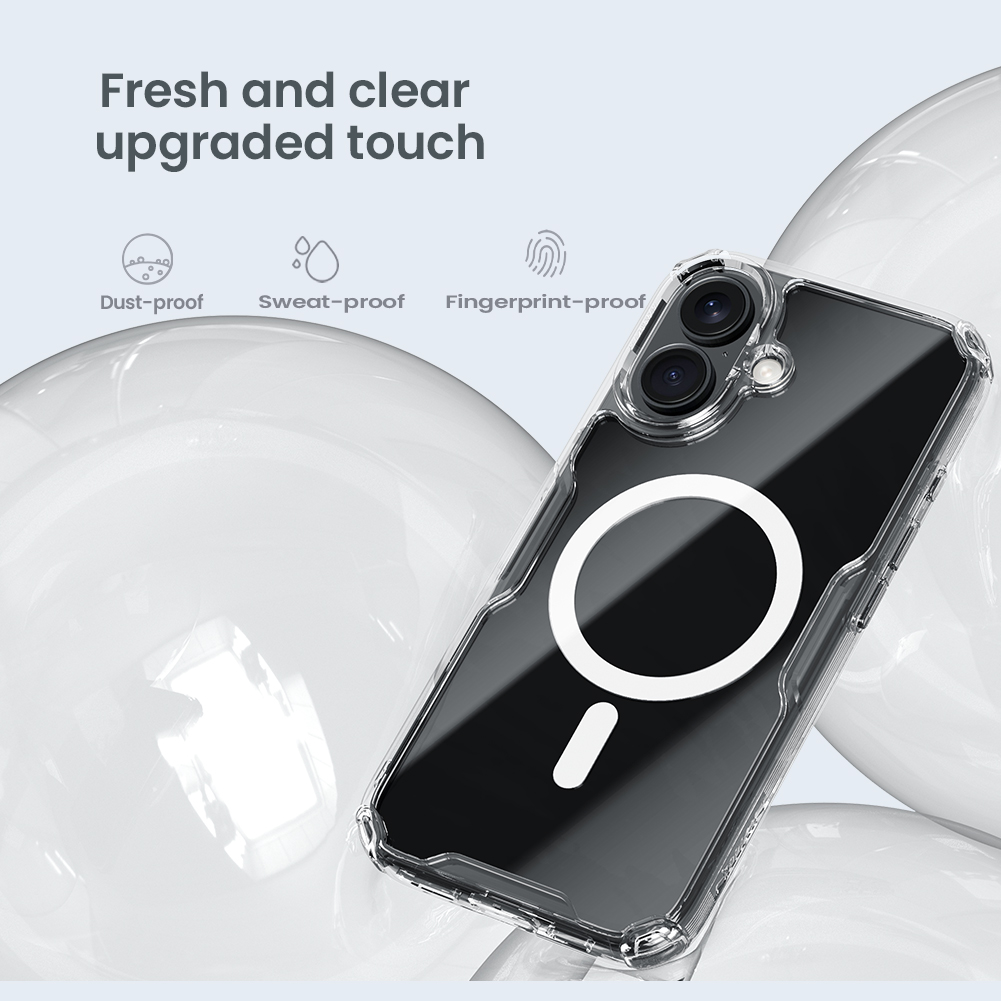 Apple iPhone 16 Nillkin nature pro magsafe hátlap tok (Kék)