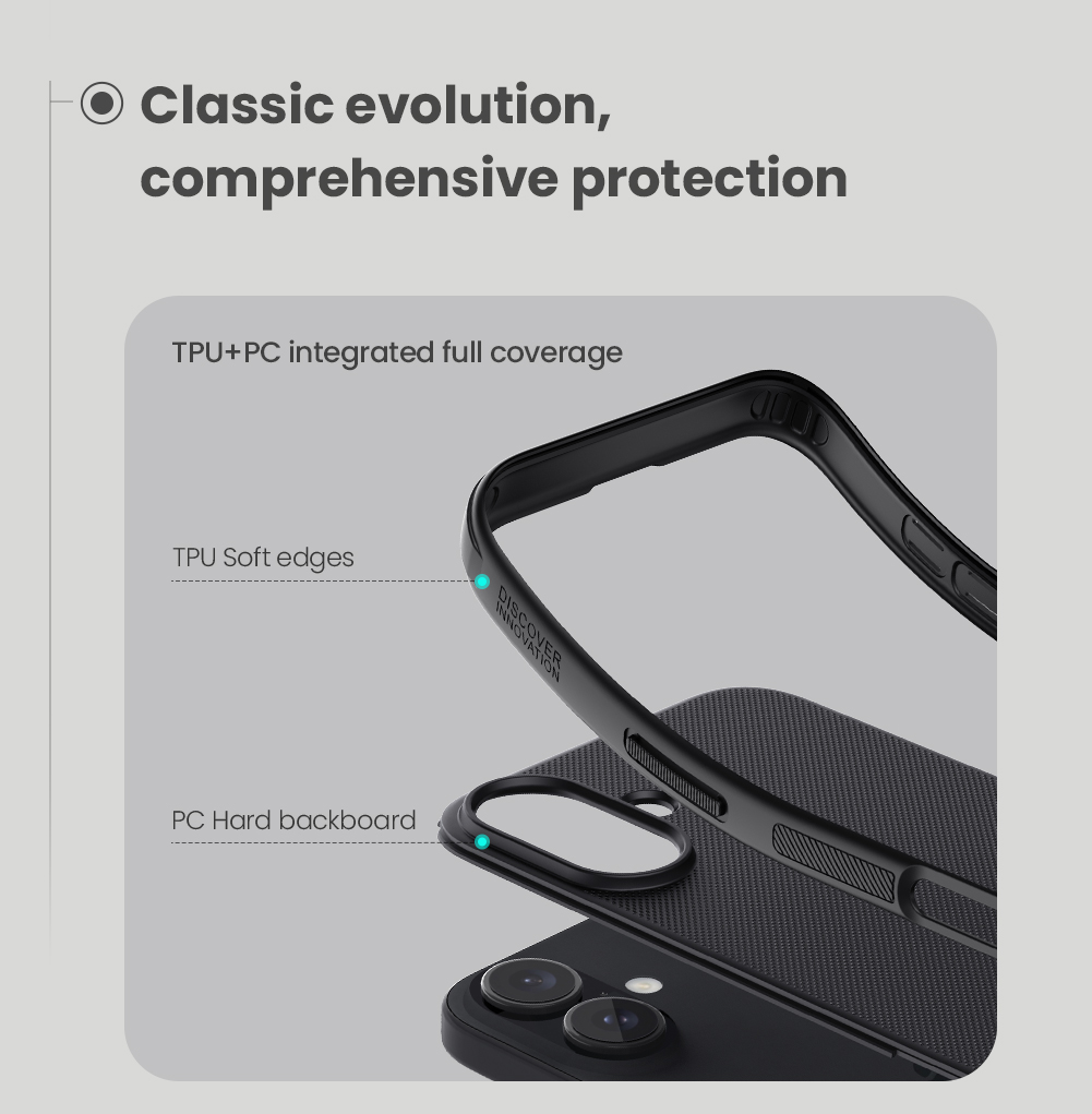 Apple iPhone 16 Nillkin Super frosted shield pro magsafe strapabíró hátlap tok (Fekete)