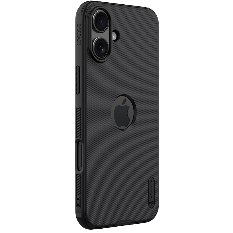 Apple iPhone 16 Nillkin Super frosted shield pro strapabíró hátlap tok (Fekete)