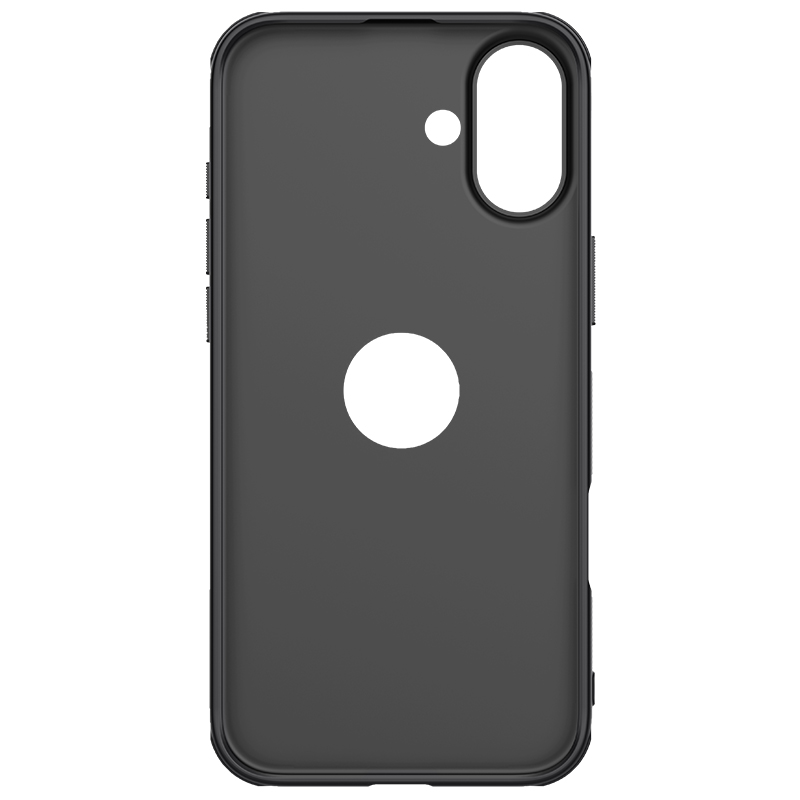 Apple iPhone 16 Nillkin Super frosted shield pro strapabíró hátlap tok (Fekete)