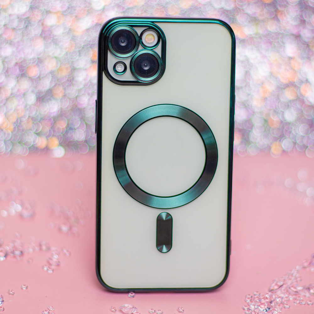 Apple iPhone 16 Plus Color Chrome Magsafe hátlap tok (Zöld)