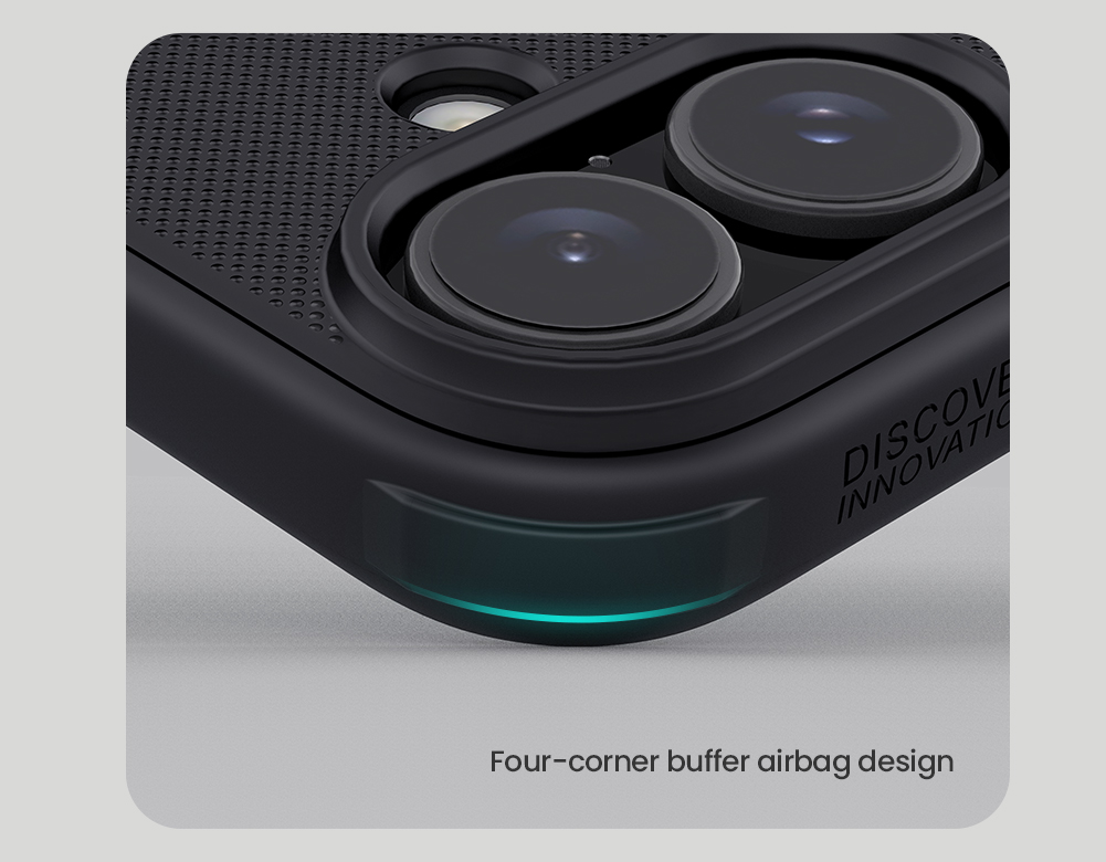 Apple iPhone 16 Plus Nillkin Super frosted shield pro magsafe strapabíró hátlap tok (Fekete)