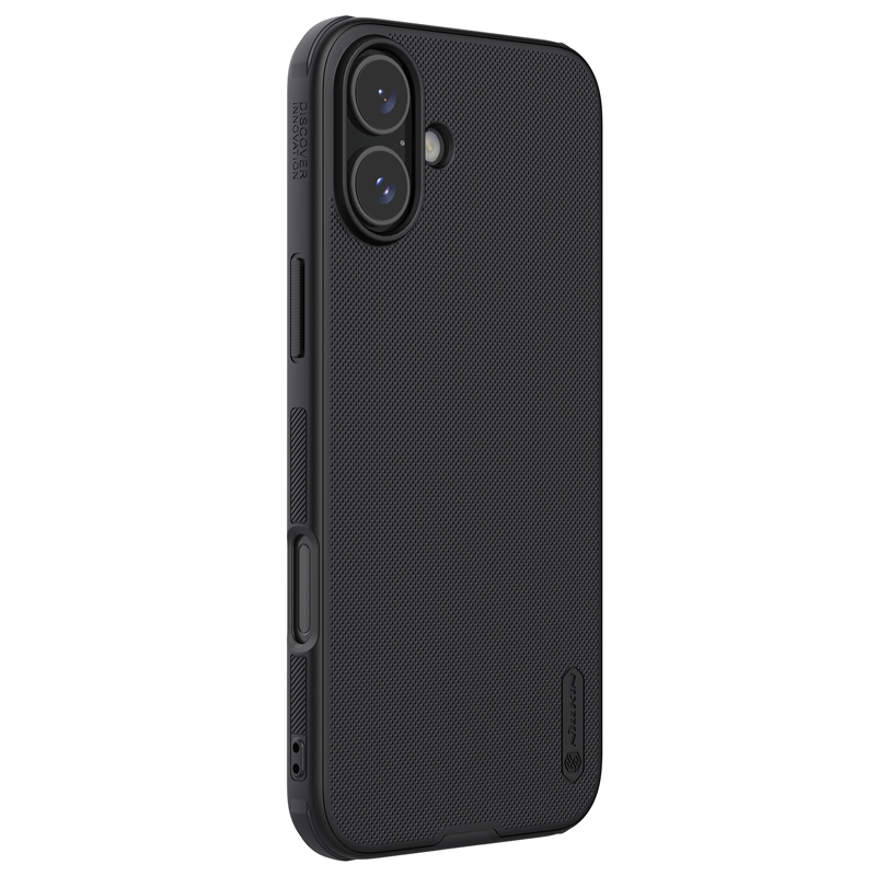 Apple iPhone 16 Plus Nillkin Super frosted shield pro magsafe strapabíró hátlap tok (Fekete)