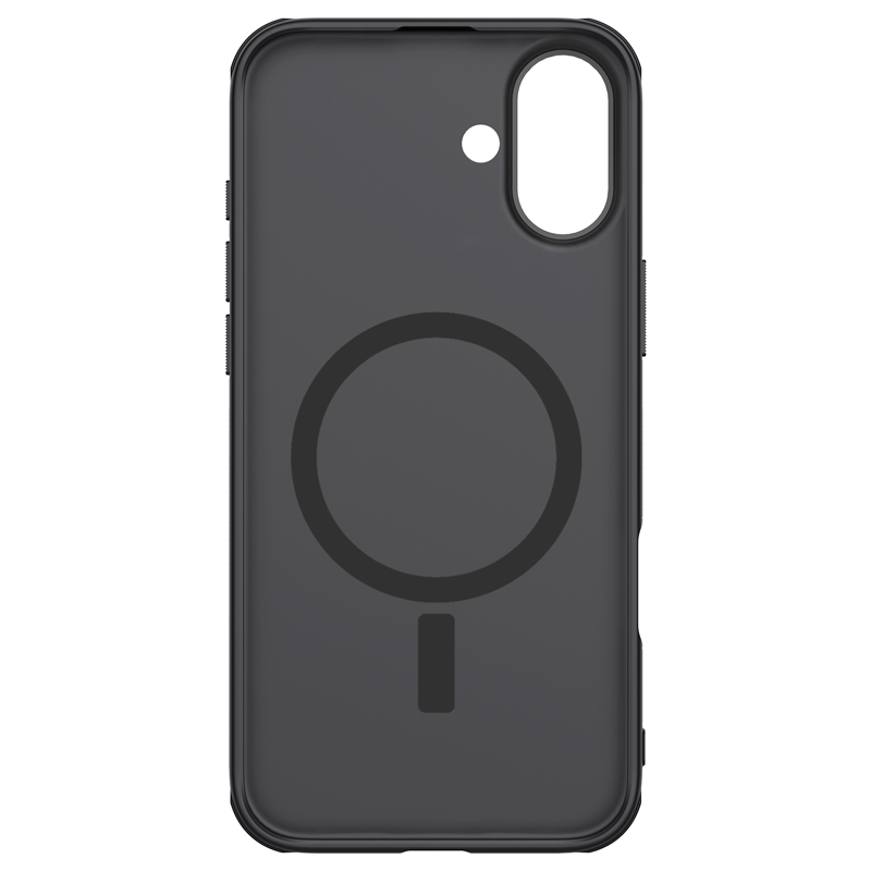 Apple iPhone 16 Plus Nillkin Super frosted shield pro magsafe strapabíró hátlap tok (Fekete)