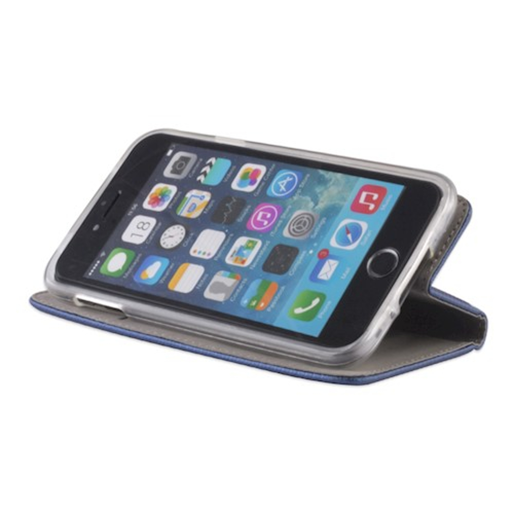 Apple iPhone 16 Plus smart magnet mágneses notesz tok (Kék)