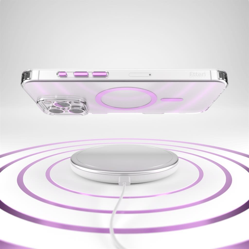 Apple iPhone 16 Pro Etteri Color magsafe hátlap tok (Rózsaszín)