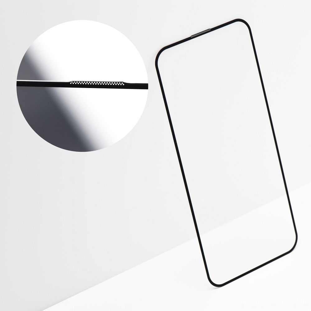 Apple iPhone 16 Pro / iPhone 17 / iPhone 18 OG Premium üvegefólia (Átlátszó - Fekete)