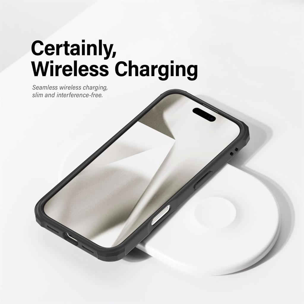 Apple iPhone 16 Pro Max MOLAN CANO HN7 Magsafe strapabíró hátlap tok (Fekete)
