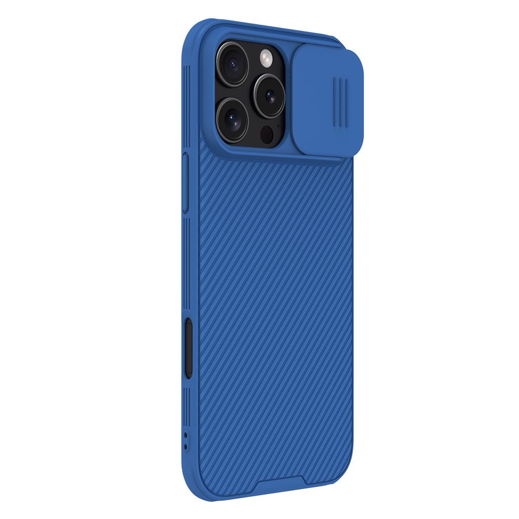 Apple iPhone 16 Pro Max Nillkin camshield pro magsafe hátlap tok (Kék)