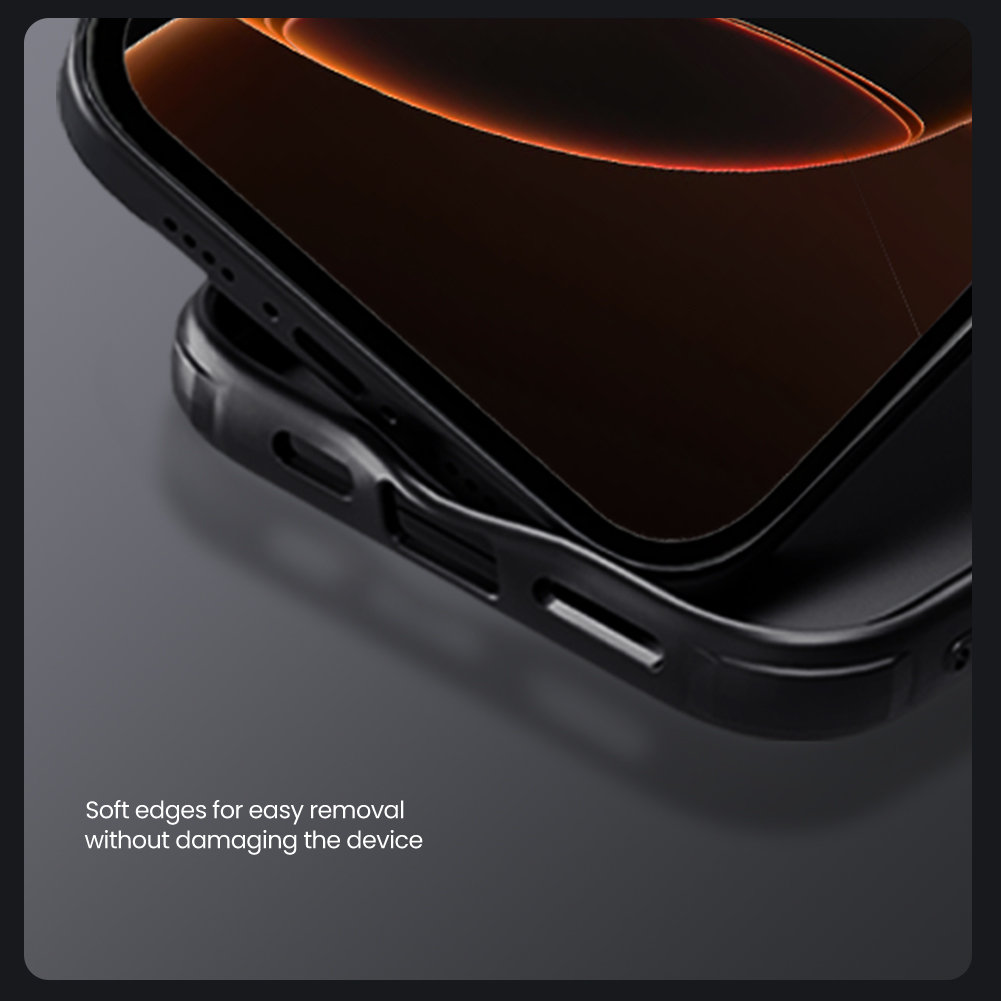 Apple iPhone 16 Pro Max Nillkin Camshield pro strapabíró hátlap tok (Fekete)