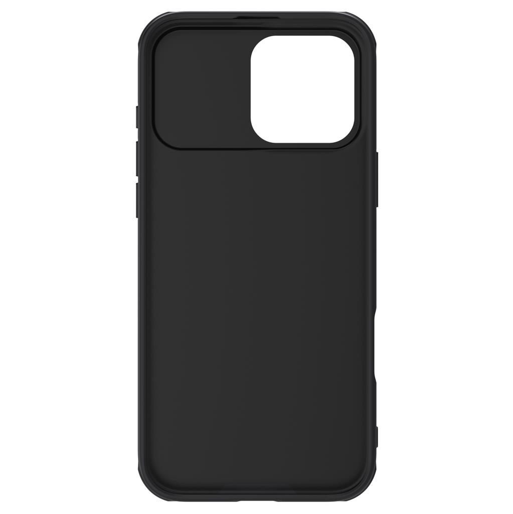 Apple iPhone 16 Pro Max Nillkin Camshield pro strapabíró hátlap tok (Fekete)