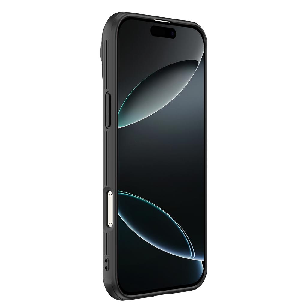 Apple iPhone 16 Pro Max Nillkin Camshield Prop hátlap tok (Fekete)