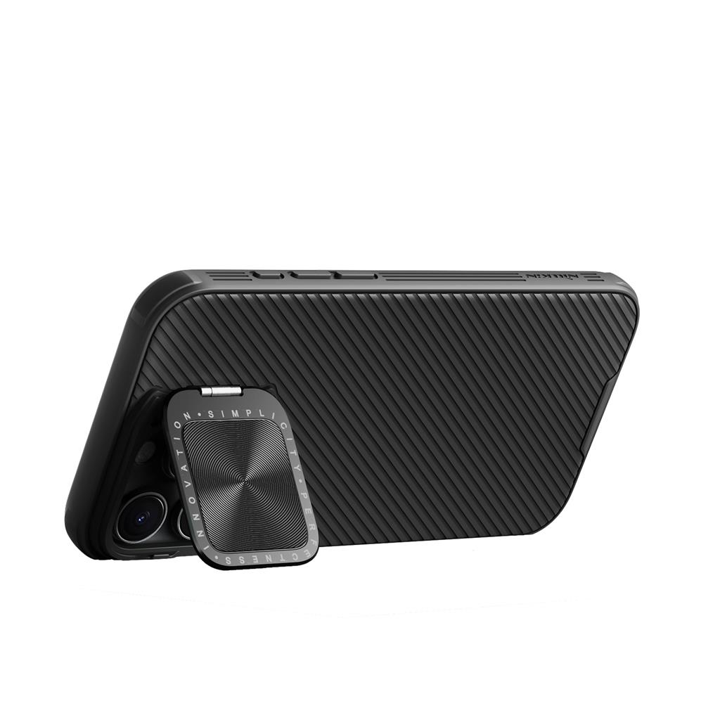 Apple iPhone 16 Pro Max Nillkin Camshield Prop hátlap tok (Fekete)