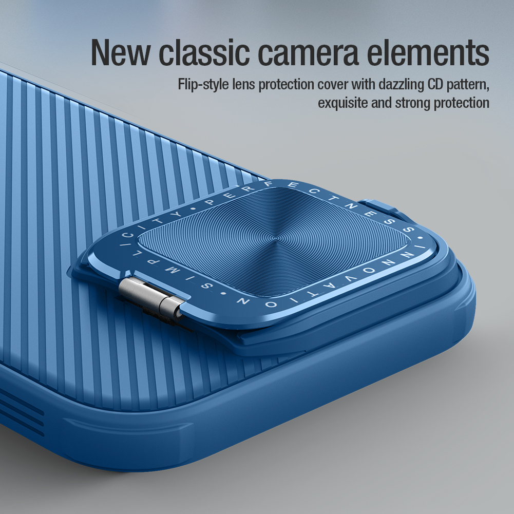 Apple iPhone 16 Pro Max Nillkin Camshield Prop hátlap tok (Fekete)